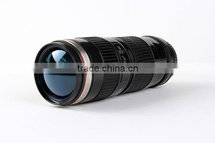 Small Black 3rd Generation Stainless Steel Camera Lens Cup for Canon 70-200MM