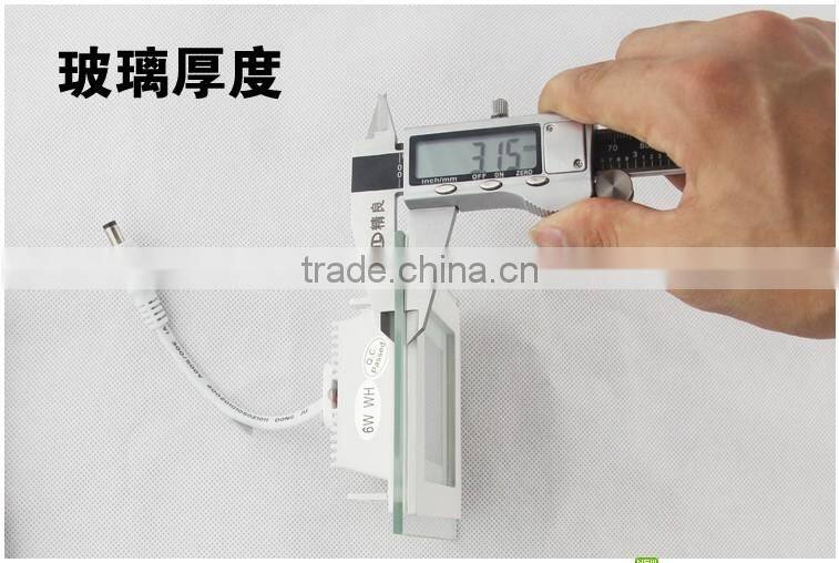 Dimmable 6w 12w 18w Square Glass LED Panel Light SMD 5730 LED Square Kitchen Lamp Indoor Lighting