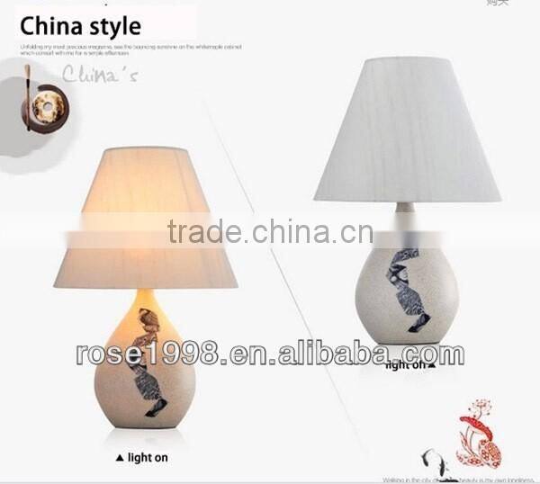 modern nightstand lamp with walnut base