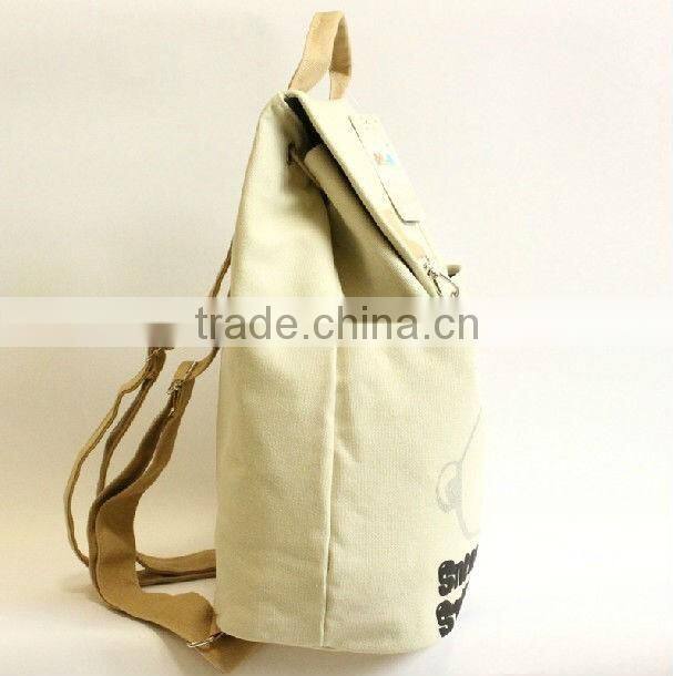 2016 Wholesale fashion canvas backpack popular white outdoor backpack for girls taobao hot sale bags