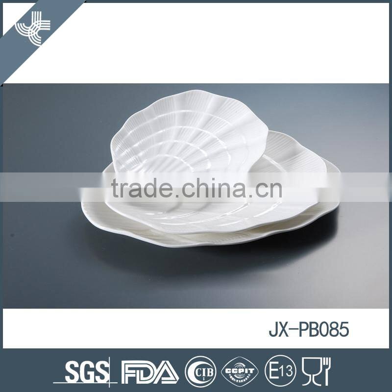 super white porcelain plate, hotel porcelain dinner plate