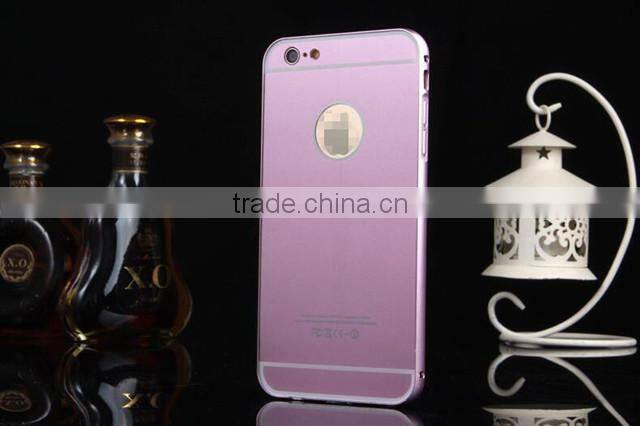 2015 Mobile Phone New Products For iPhone6 Case Metal PC Cover 2 in 1 Back Cases