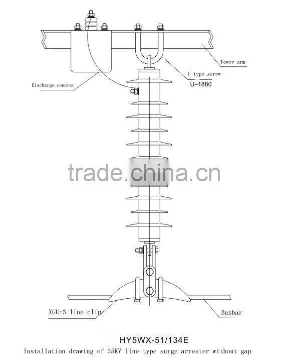 High Voltage Surge Arrester 110KV