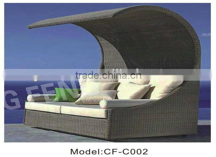 Granco KAL719 hot sale brown rattan sun loungers