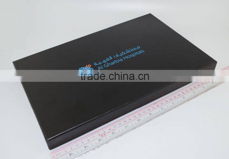 Classical Corporate leather notebook gift set with ballpoint pen 8GB USB