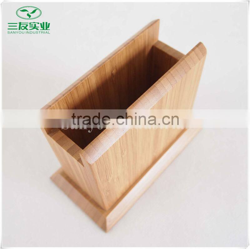 Natural Bamboo Tissue Box for Resterant