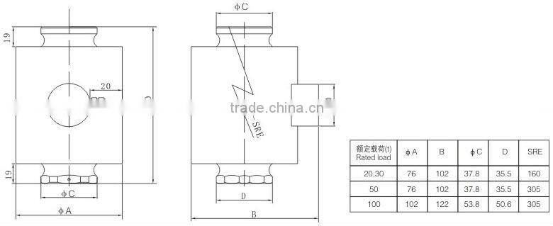 China Column Digital Compression Cansiter loadcell