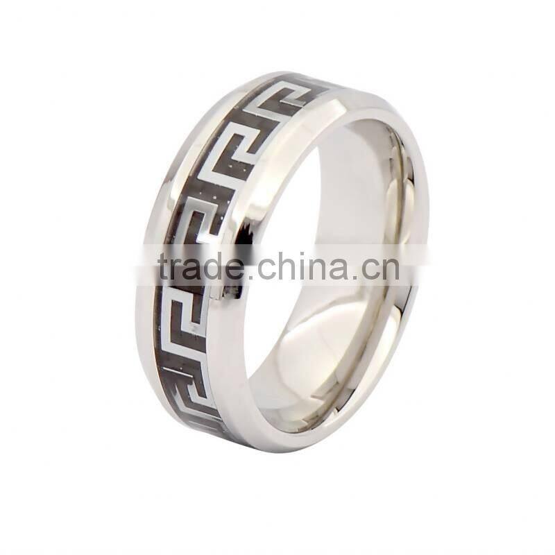 Cool titanium rings for men,antique enamel ring jewelry