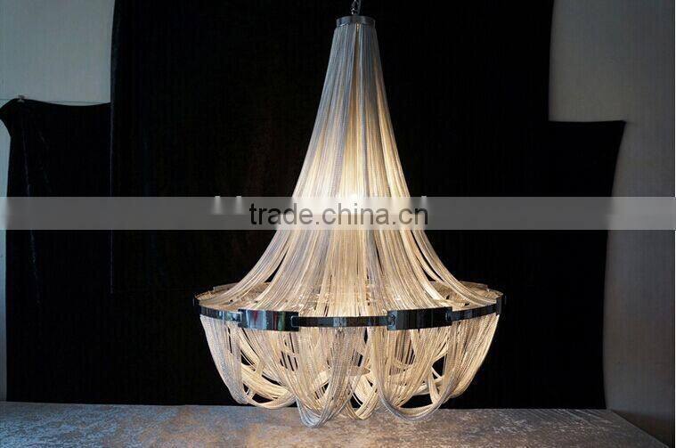 High class unique project Modern Restaurant Lobby Decorative Suspension Chandelier Light