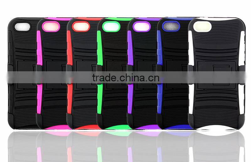 Protective holster cover for iPhone 5C with belt clip