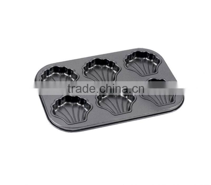 Bakeware Non-stick Cake Pans of 6 Cups Muffin Pan