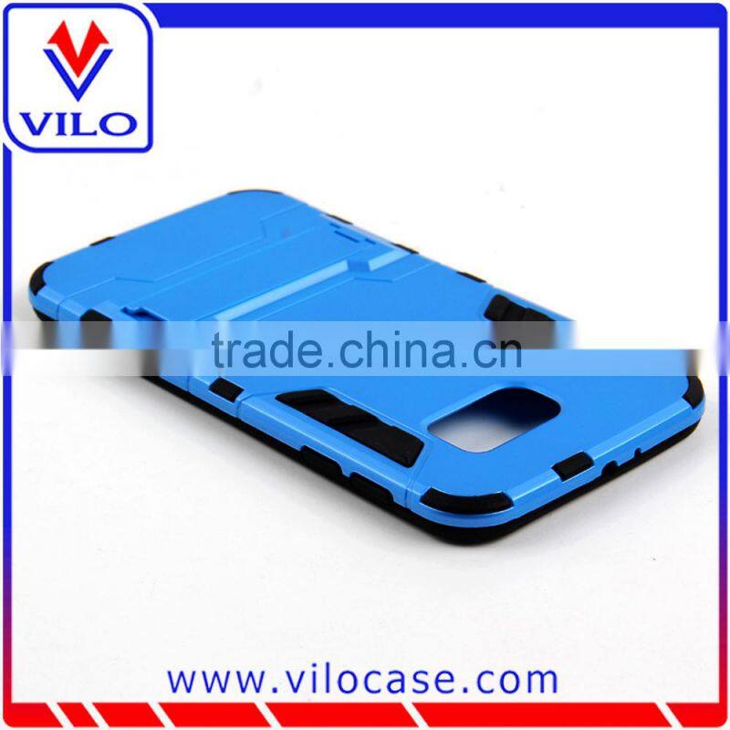 Cheapest 2 in 1 Kickstand slim armor hybrid case for Samsung Galaxy S6