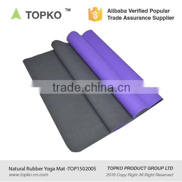 2016 Hot Sale Custom Printed ECO Natural Rubber TPE Yoga Mat