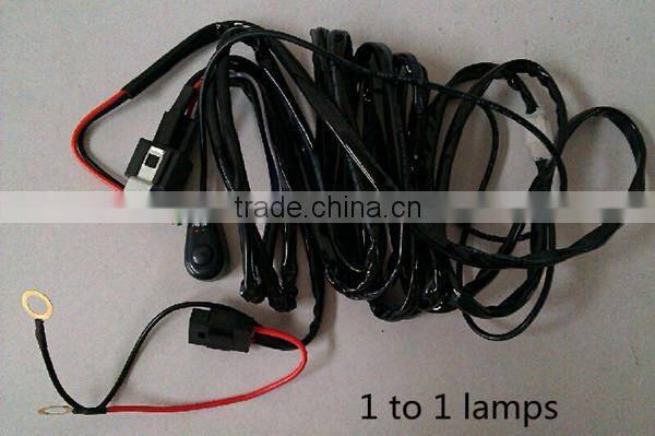 14VDC 40A LED Light Bar Wiring Harness Kit ON/OFF Switch Relay