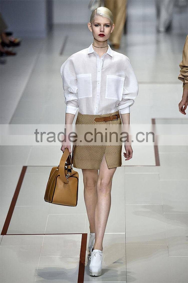 China direct factory 2016 fashion faux suede punching fabric 95% polyester 5% spandex for ladies jacket,ladies dress