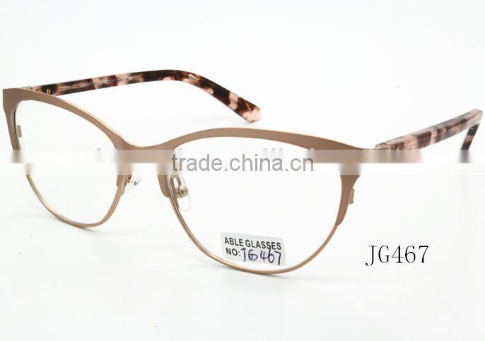 best brand lady promotional custom logo metal optical spectacles