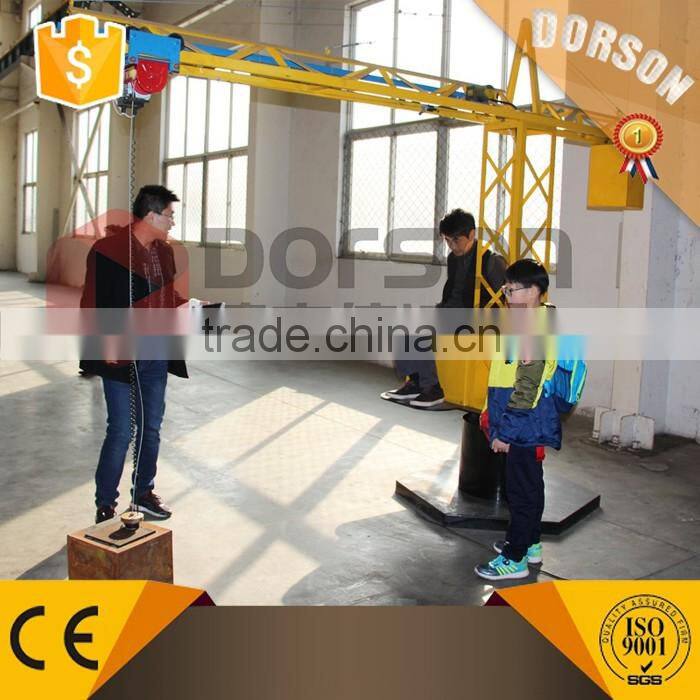 Outdoor Game Electric Kids Amusement Play Tower Crane For Sale
