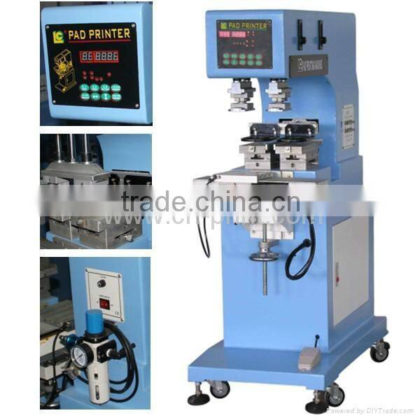 fast speed 2 color closed ink cup pad printing machine for felt tip pens ,plastic pen ,ballpoint pen