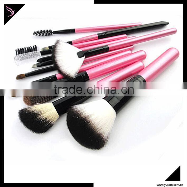 11 pcs makeup brush set with red pouch/Functional cosmetic brushes/make up brushes