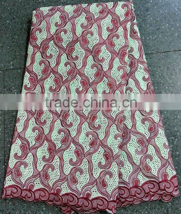 high quality heavy cotton african lace