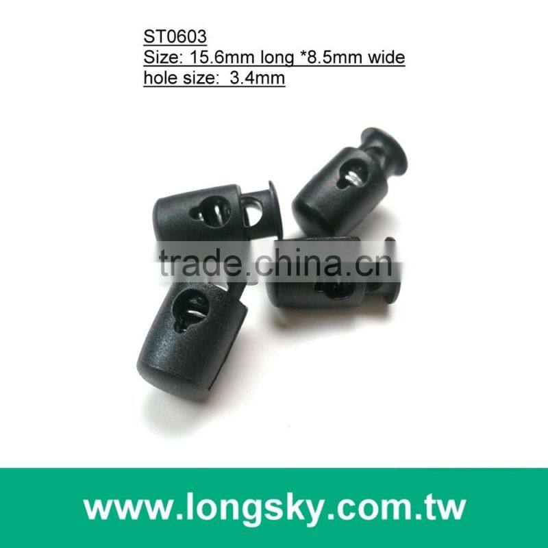 (#ST0602) 1 hole plastic cord stopper toggles for jackets