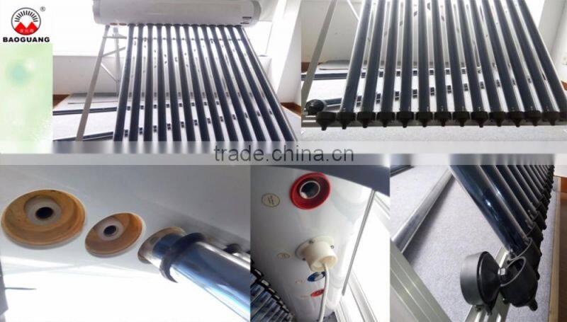 High-qualitycpmpact pressure glass tube solar water heater