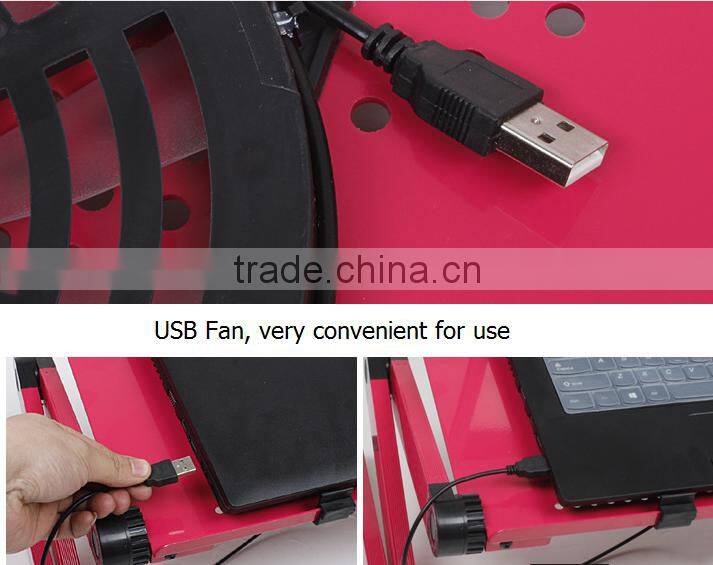 360 Degree Adjustable Portable folding laptop table stand smart lapdesk vented stand bed sofa tray With mouse pad