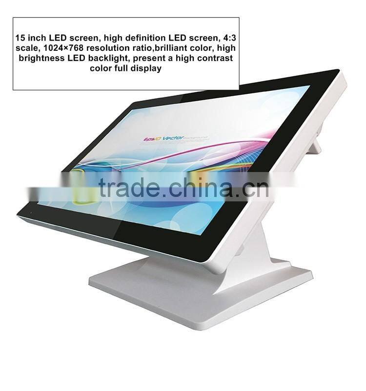 High performance good quality Windows 15 inch restaurant touch screen pos system