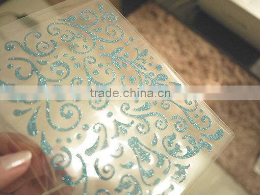2015 Home decorative epoxy skin glitter sticker