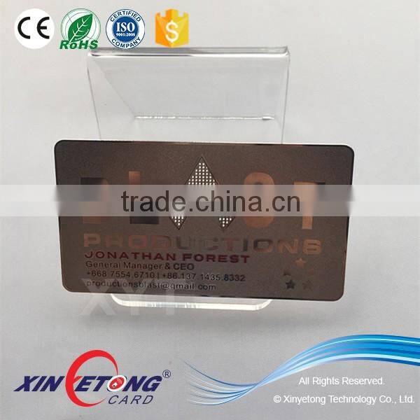 Customize Size Stainless Steel Business Card/Wholesale Metal Business Card