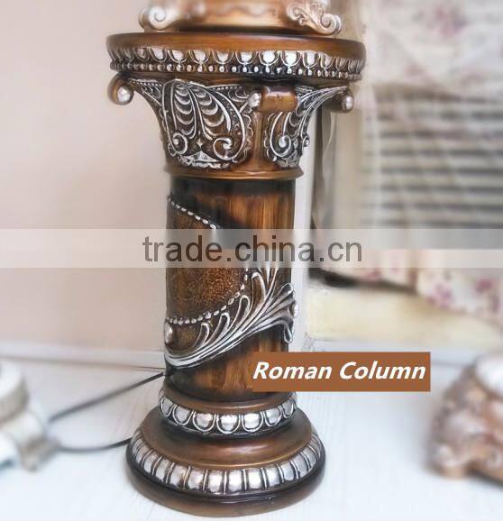 Hot sell EuropeanTable lamp, Spare part for table lamp .Roman column Floor Lamp Bedside Lamp lighting for display cheap price