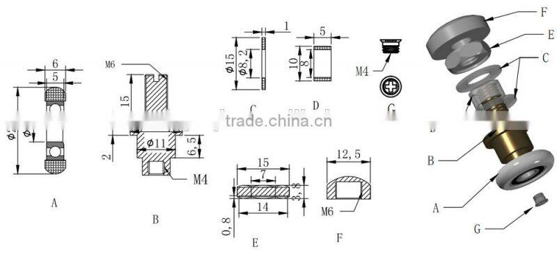 688RS eccentric bearing for screens