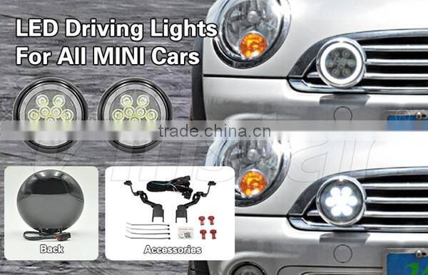 Mini LED Rally Light Mini R50 third brake light Mini R55 LED Fog light Mini LED Headlight F55 F56 with CE & E-mark