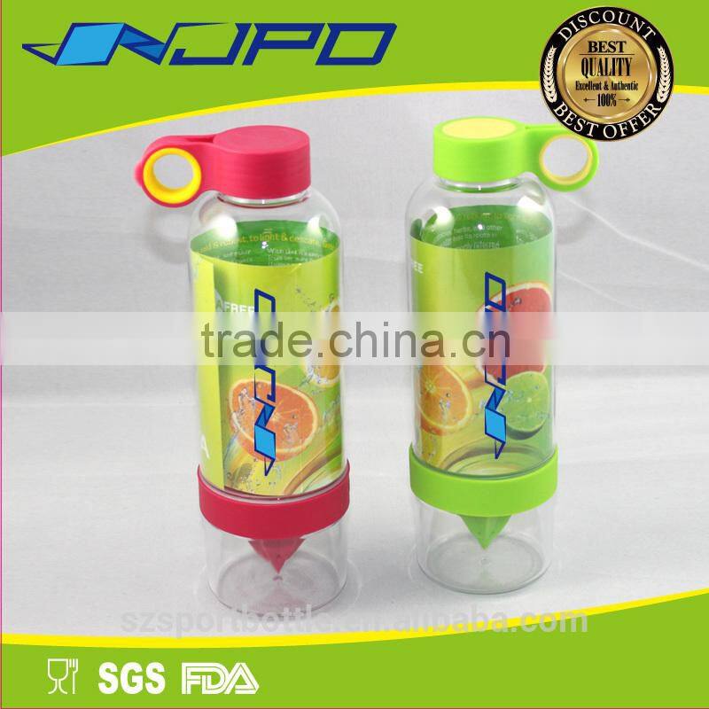 New 24oz Disposable Drink Bottle with straw BPA Free, Bottle manafuctuerd