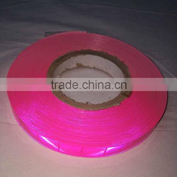 Pink 20MM fire resistant PVC reflective tape