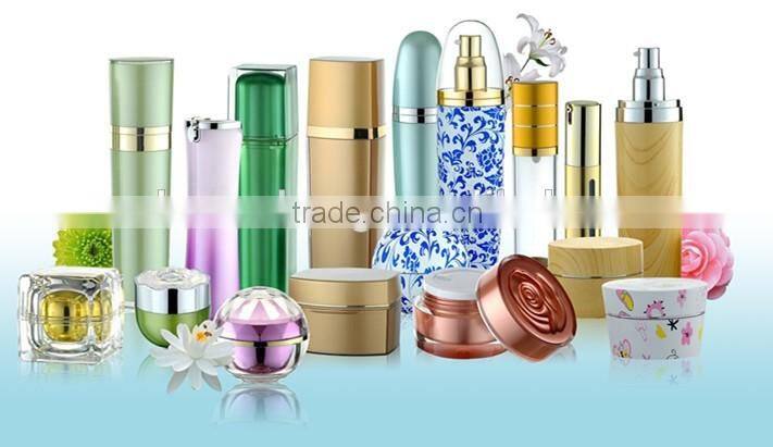 Wholesale cosmetic packaging skincare bottle round colord 15g/30g/50g acrylic jars acrylic cream jar
