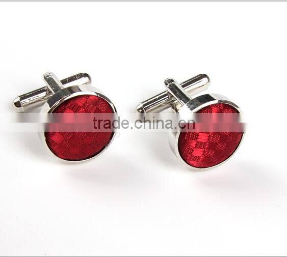 White and black alloy cufflinks ,Swank red fiber cufflinks, Fiber cufflinks