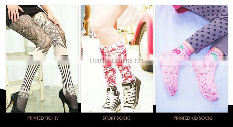 Fashion owl print china sock manufacturer women yoga jogger leggings