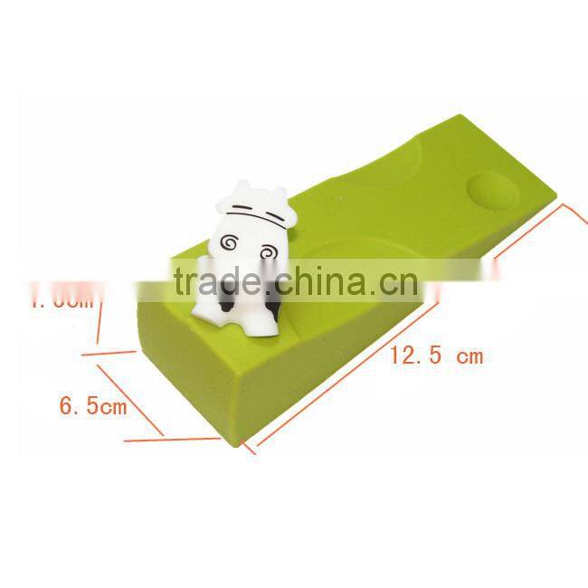 Funny calf rubber decorative door draft stopper