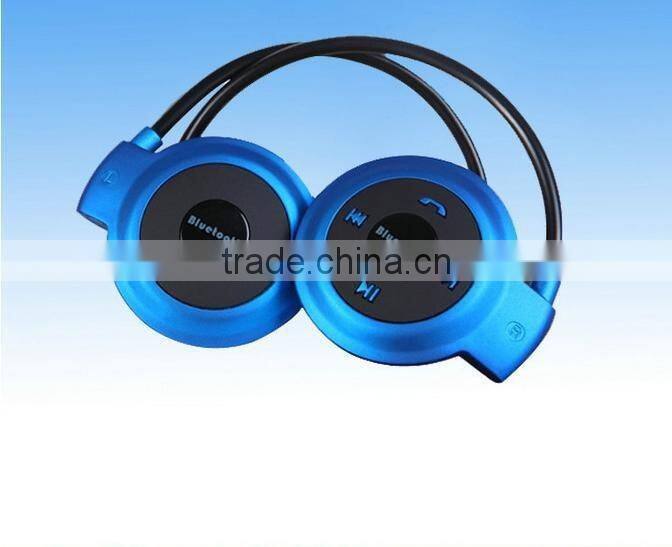 Neckband Mini Wireless Sport Bluetooth Headset/headphone Music Stereo Bluetooth Earphone SD Card Slot