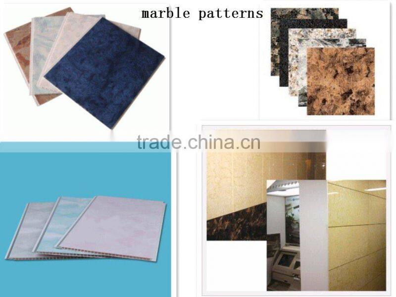 all kinds of marble patterns, flat panel, pvc ceiling panel