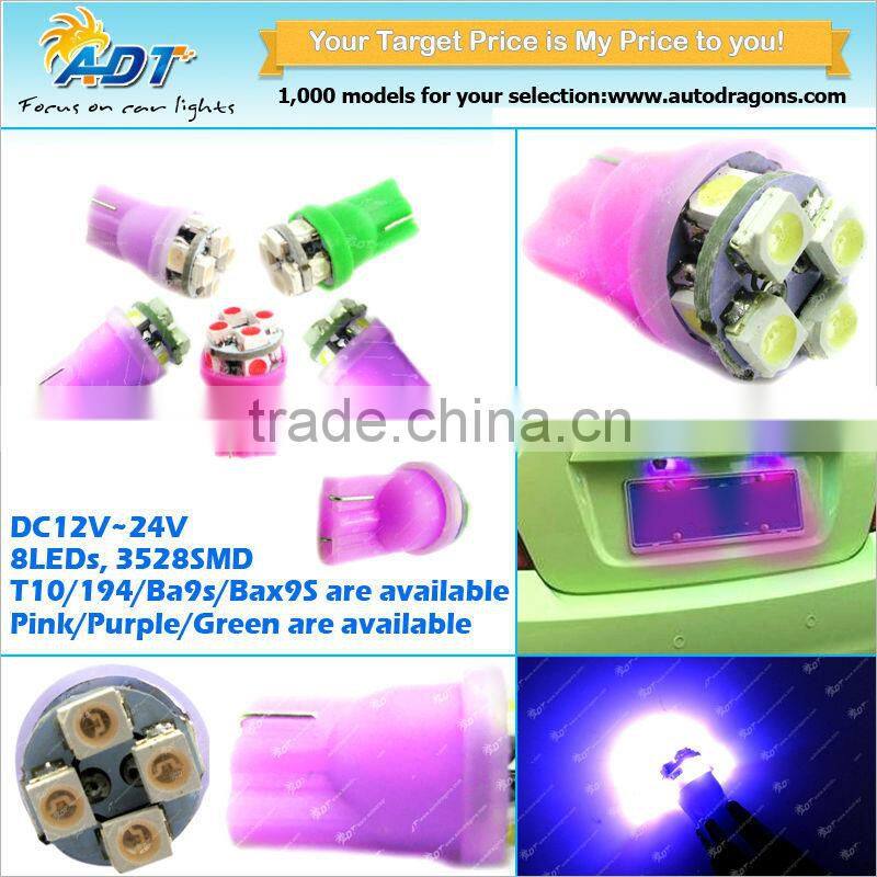Factory price 8 leds Led Bulb T10 168 194 W5W 3528 Car Light