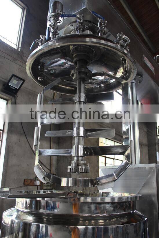 5L-5000L vacuum cream mixing machine with upper homogenizer