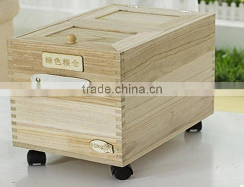 Japanese household cheap wood rice box