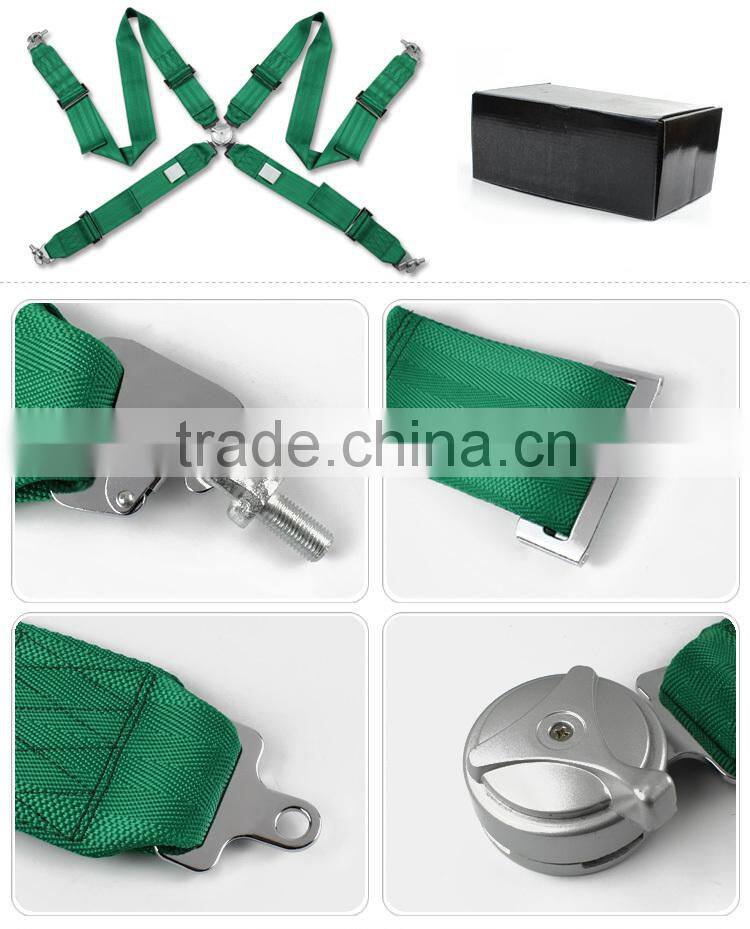 Green Four Points Racing Seats webbing