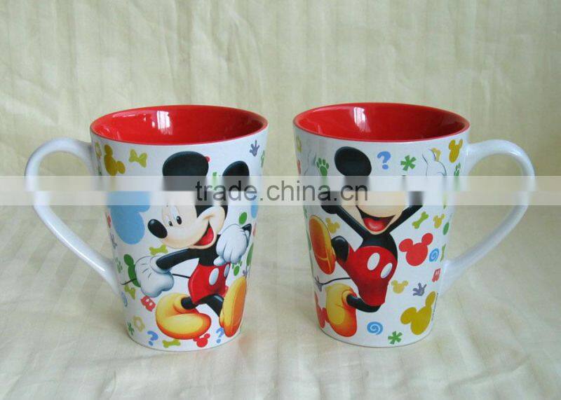 Promotional Ceramic V Shape mug