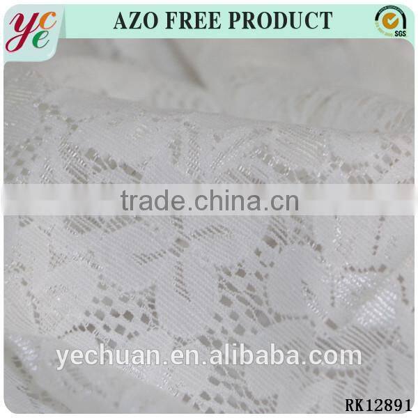 World cup 2014 fabric flower design stretch mesh lace fabric
