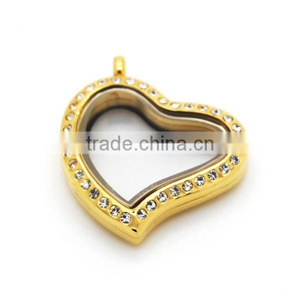 2014 best selling 316l stainless steel jewelry floating silver locket unique silver lockets silver lockets for women LP9120