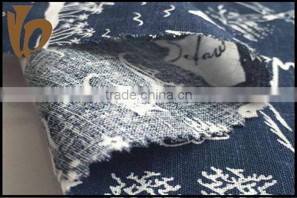 classical fabric printing indian clothing wholesale linen viscose fabric