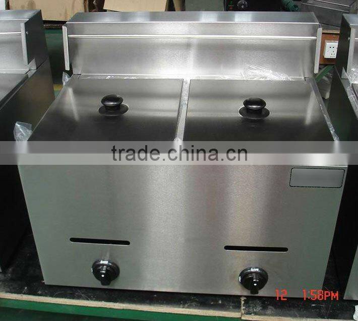 double tank commercial dry fryer